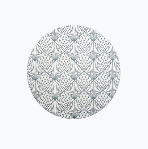 contour coasters (white) letterpress